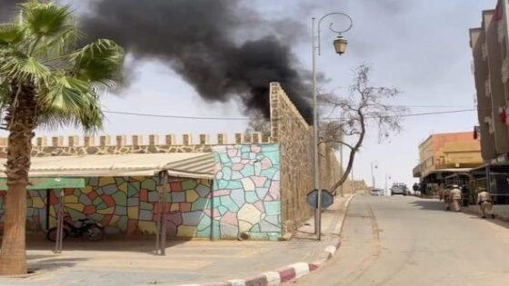 اندلاع حريق بثكنة عسكرية بالسمارة
