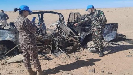 “المينورسو” تزور مكان استهداف سيارة تابعة لميليشيات البوليساريوا