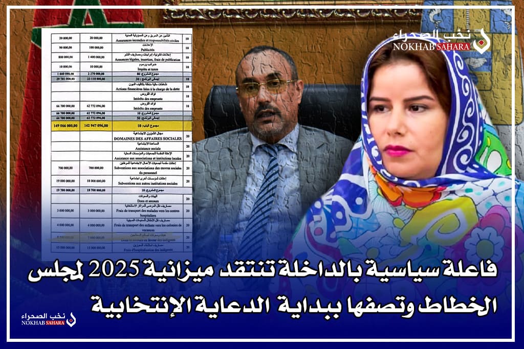 فاعلة سياسية بالداخلة تنتقد ميزانية 2025 لمجلس الخطاط وتصفها ببداية الدعاية الإنتخابية