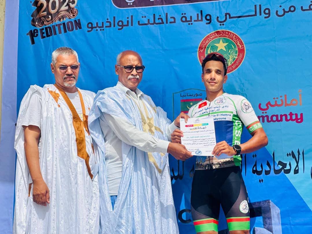 الدراج المغربي مصطفى الكيحل يتوج بلقب النسخة الأولى من طواف نواذيبو