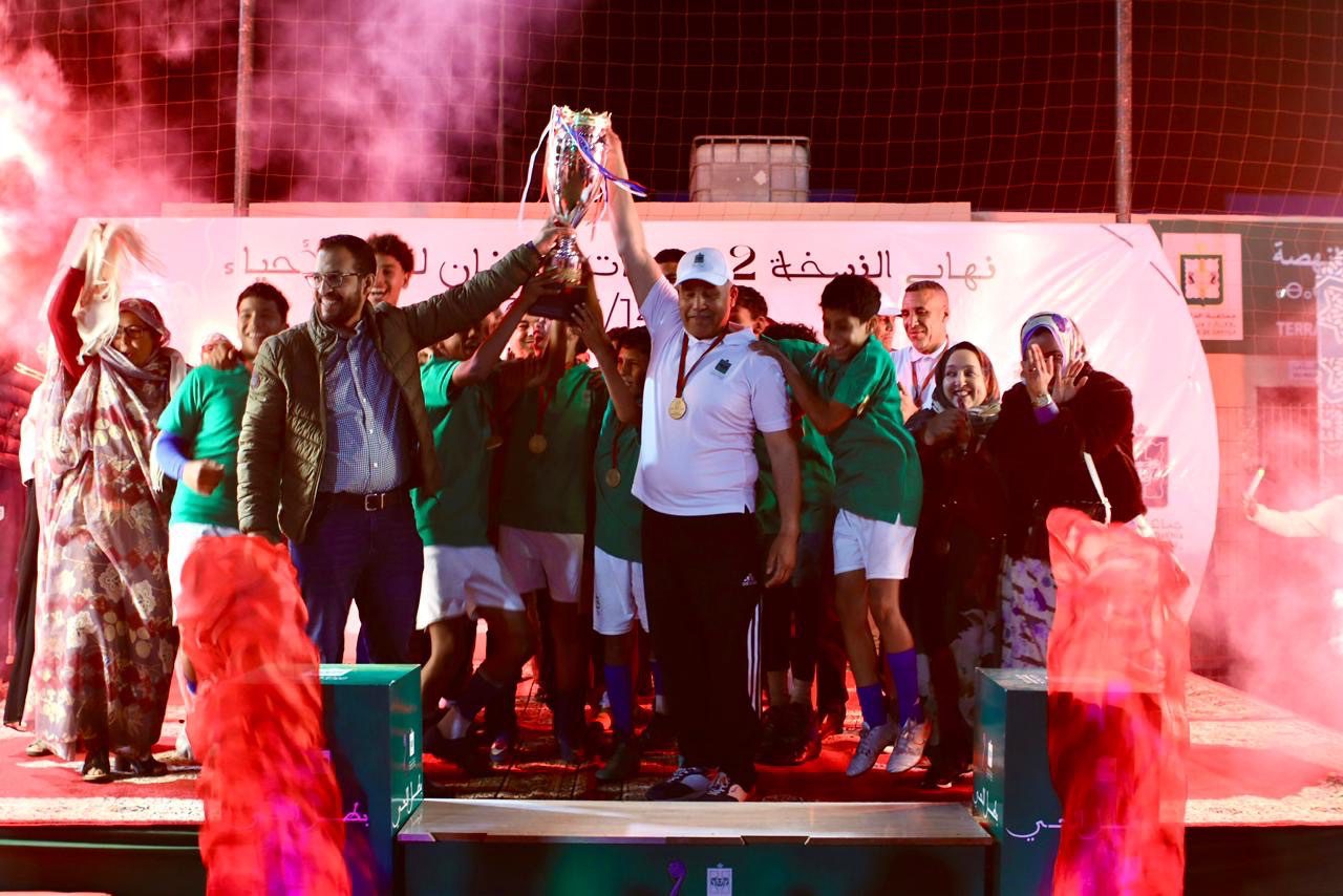 ليلة كروية مميزة تختتم دوري رمضان لفرق الأحياء بمدينة الداخلة