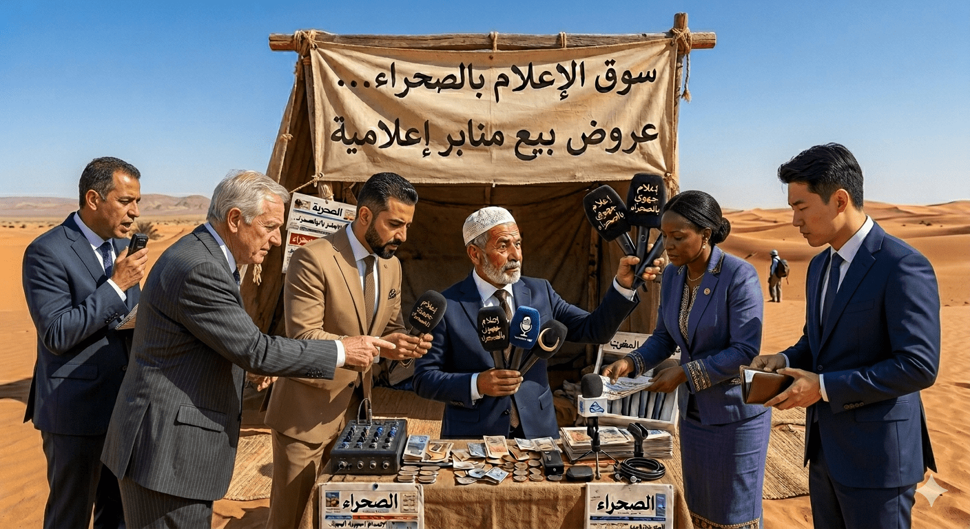 سوق الإعلام بالصحراء … عروض مفتوحة لمن يدفع أكثر ! فمن يشتري ؟&nbsp;