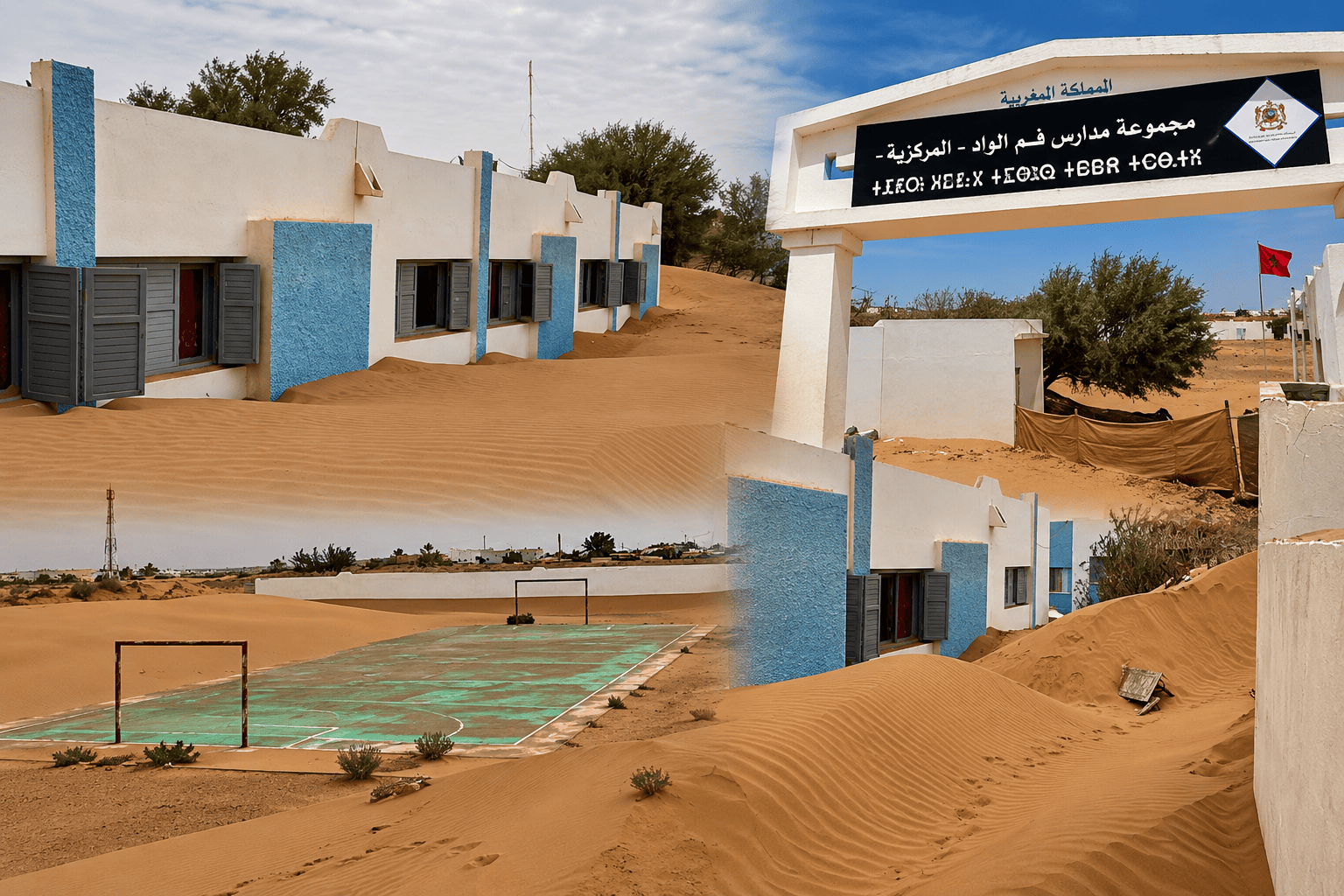 مدارس تغمرها الرمال .. معاناة تلاميذ فم الواد تضع المسؤولين أمام المساءلة