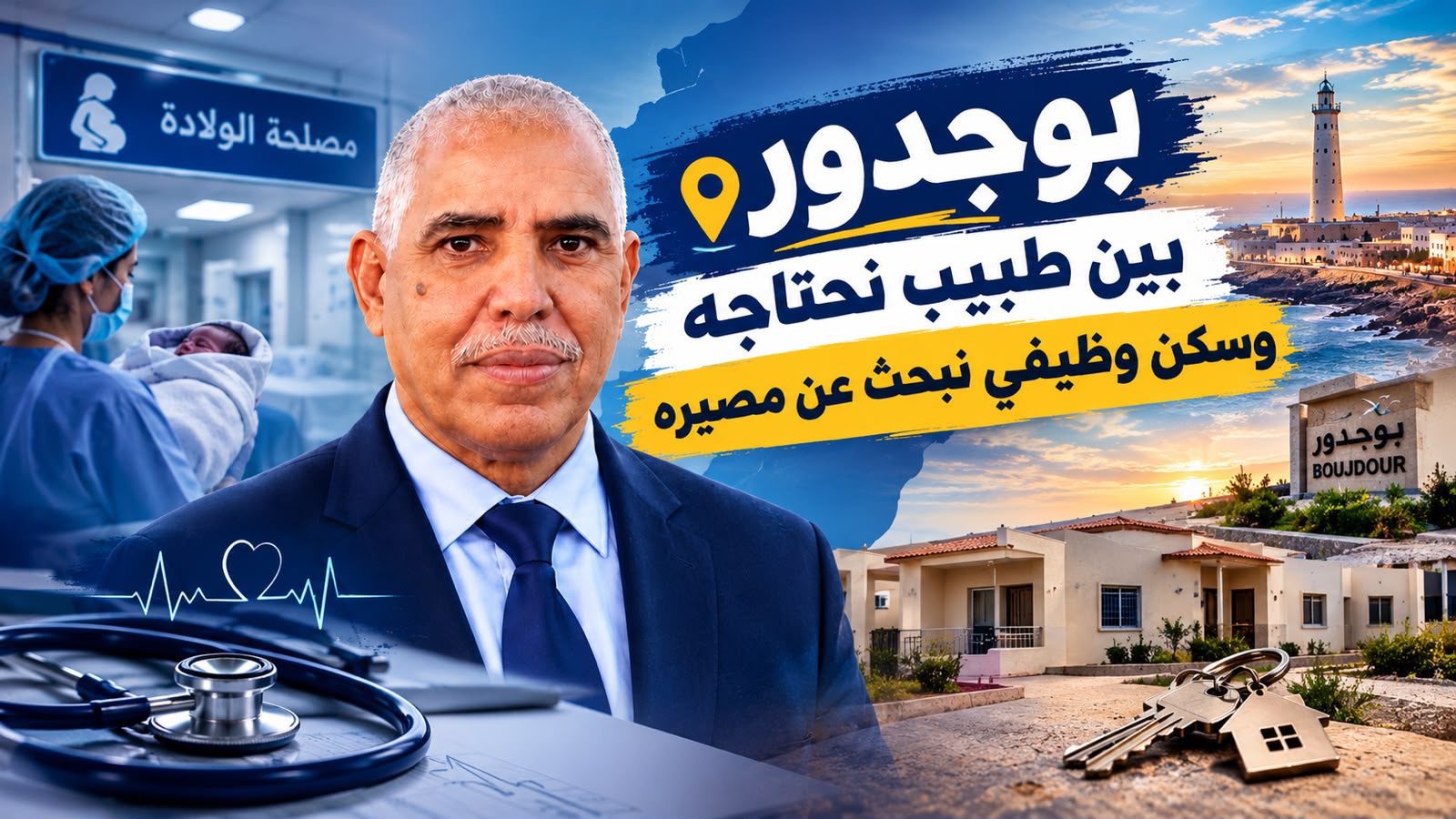 بوجدور .. بين طبيب نحتاجه وسكن وظيفي نبحث عن مصيره